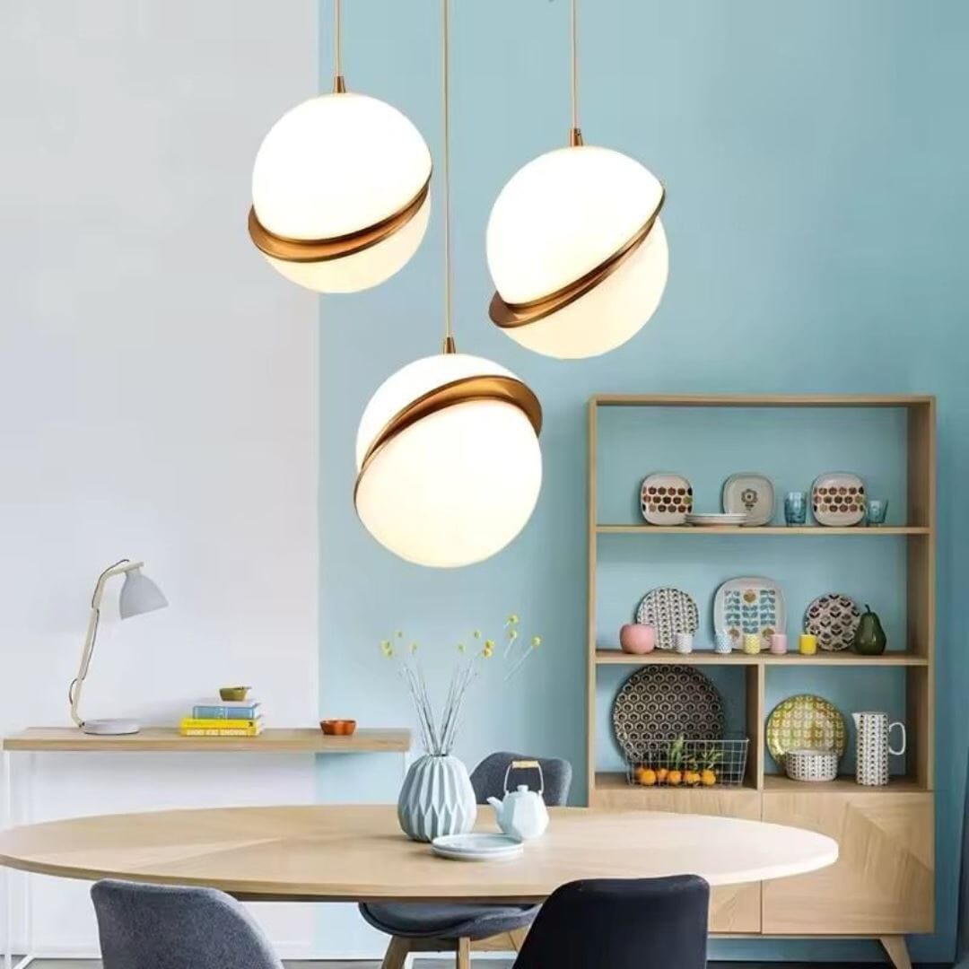Lustre Pendente Luxuoso Moon Light em LED ### Conceito 