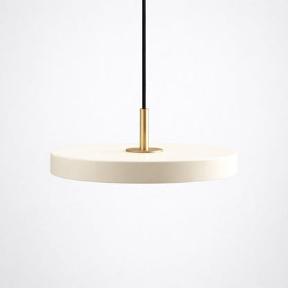 Lustre Pendente Nórdico Minimalista Discus Pendente - 0045 Conceito Branco 23cm 