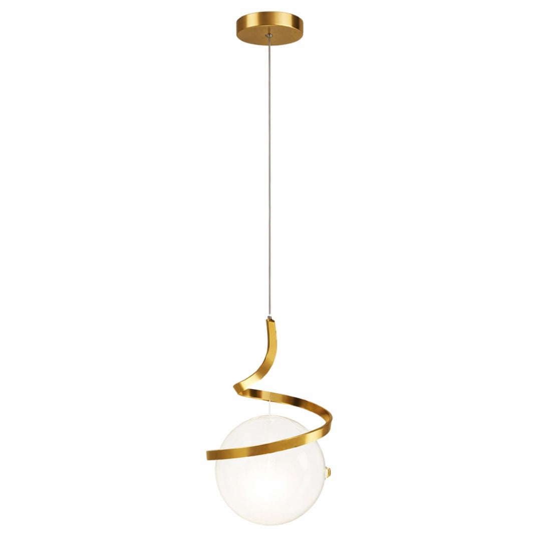 Lustre Pendente Orbit Spiral em LED Pendente - 0036 Conceito 