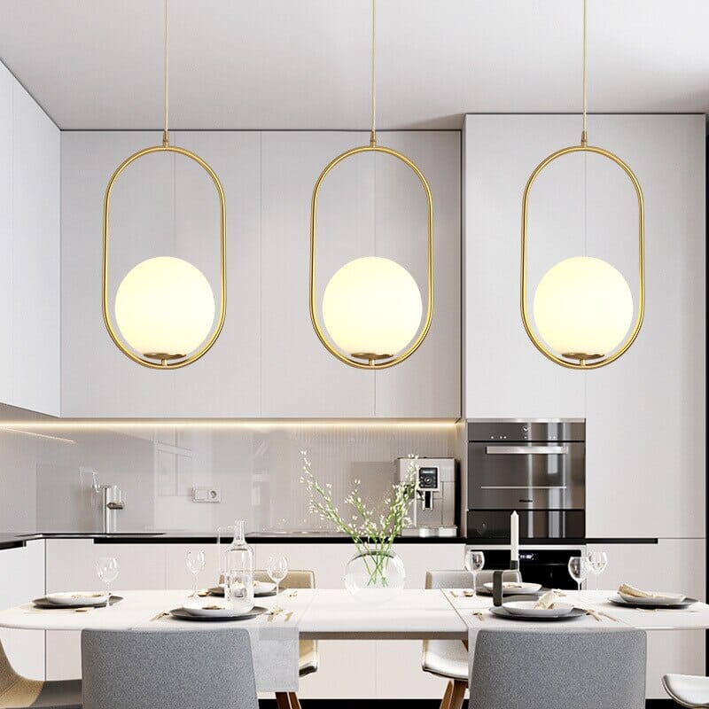 Lustre Pendente Sphere Line Led Conceito 