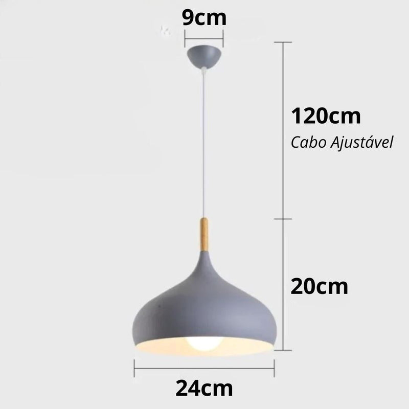 Lustre Pendente Vintage Retrô Clarity Pendente - 0035 Conceito 