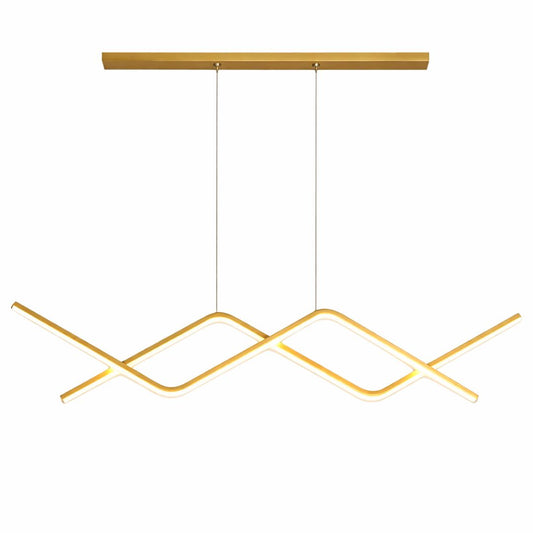 Lustre Pendente Wave Line II em Led Lustre - 0019 Conceito 
